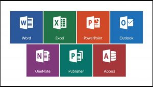 graphic of microsoft office programs