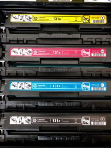 multi-colored ink cartridges