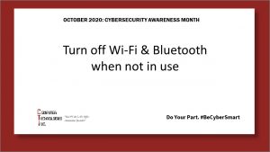 Cybersecurity Awareness Month: WiFi