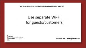 Cybersecurity Awareness Month: Wi-Fi