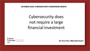 Cybersecurity Awareness Month: Investment