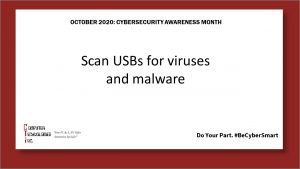 Cybersecurity Awareness Month: USB