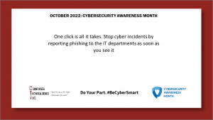 Cybersecurity Awareness Month: Always Report Phishing Attempts